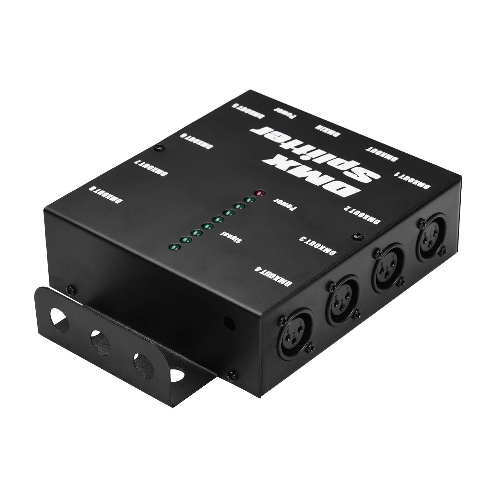 SIUKE DMX512 Optical Signal Amplifier Spliter Distributor 1 Direct Input & Output 8 Independent Outputs for Light Controller Stage Console Party DJ Club Disco KTV Light with Power Adapter,Signal Split