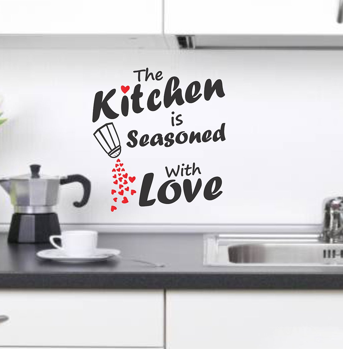 Wallstick Kitchen Quotes wallstickers (Vinyl 65 cm x 60 cm)-image-40