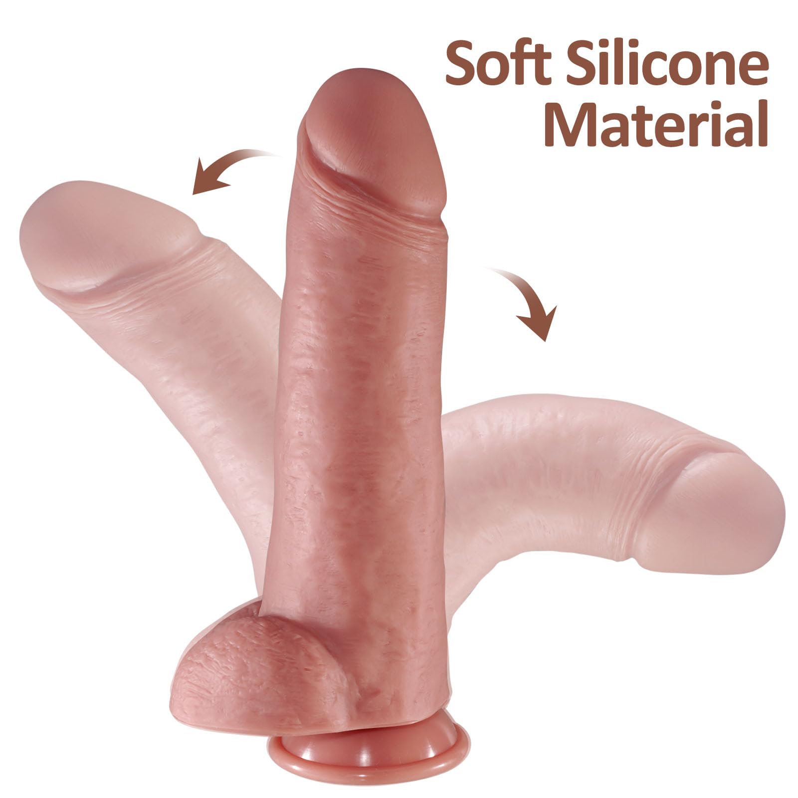 Realistico gigante 31,5 cm di lunghezza, XXXL 7,3 cm di diametro, grande silicone anale con una potente ventosa, sex toy per adulti, adatto per Donne romane