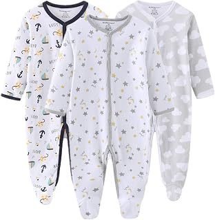 Newborn Baby Snug Fit Footed Cotton One-Piece Romper Jumpsuit