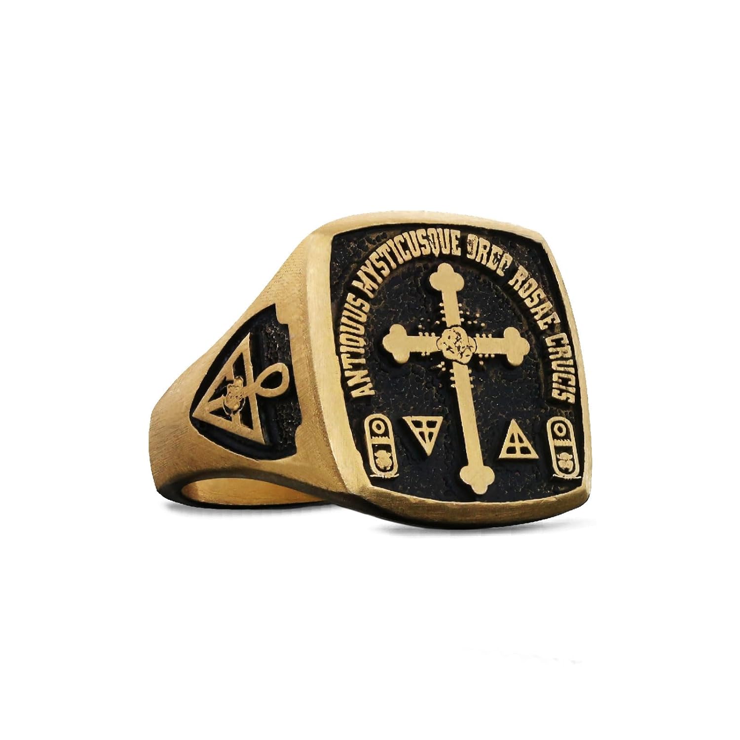 Special Design Rose Crucis Silver Ring,Amorc Membership