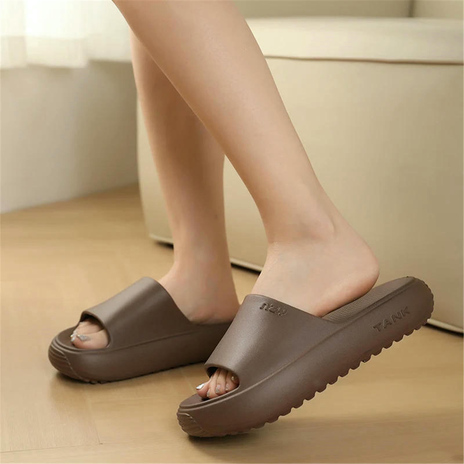 Ciabatte Uomo Uomini Anti-Slip Eva Slifors Women Summer Sole Sandals Coppia Unisex House-caffè-36-37
