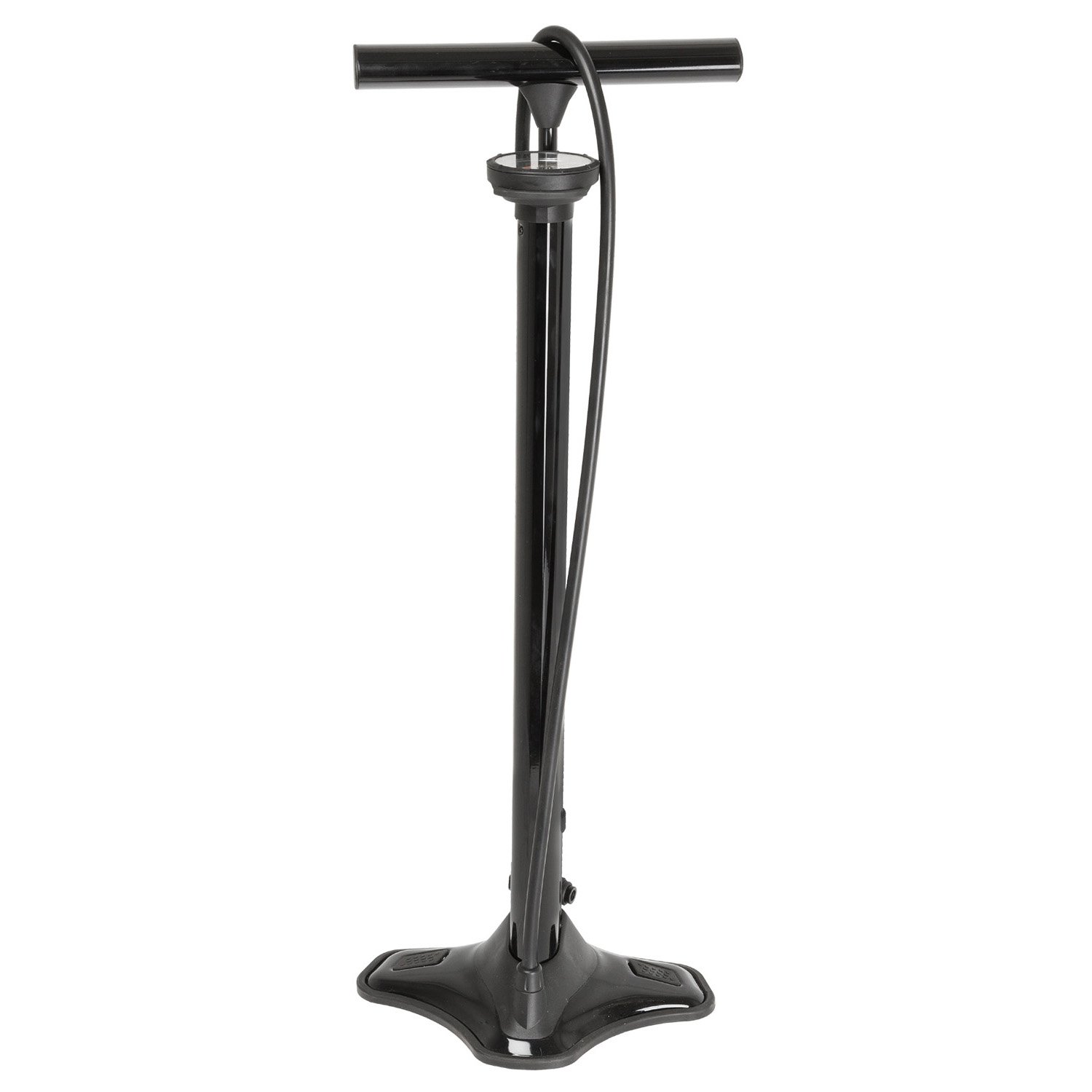 M-Wave Air Bullet Pompe sur Pied en Aluminium avec réservoir d'air, pour Fv, AV et DV, Noir, Taille Unique