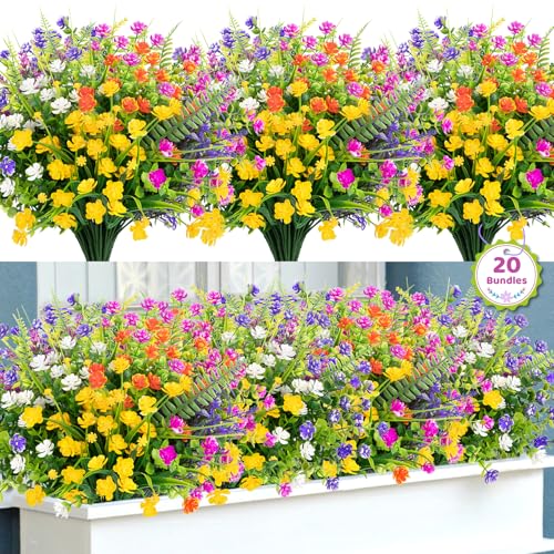 Image of Bassion Artificial Flowers for Outdoors Decoration UV Resistant, Mixed