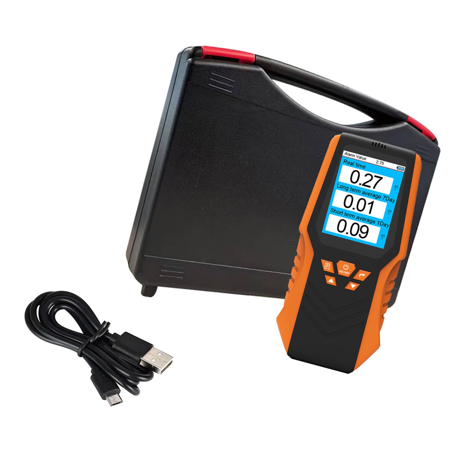 Tsophreniq Handheld Radon Detector Accuracy Real Time Long Short Average Lcd Display Measuring Tool School Handheld Detector