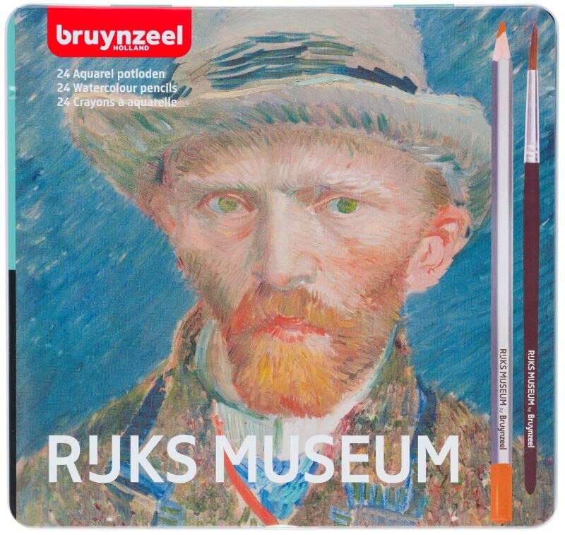 Bruynzeel - Estuche Metálico 24 Lápices Acuarelables Autoretrato Van Gogh Multicolor En Oferta Koninklijke Talens B.v. Dm Lap.acuar.van Gogh 24#
