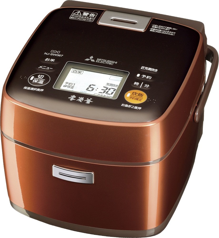 Amazon | 三菱電機 IHジャー炊飯器 本炭釜 3.5合炊き ブロンズ NJ 