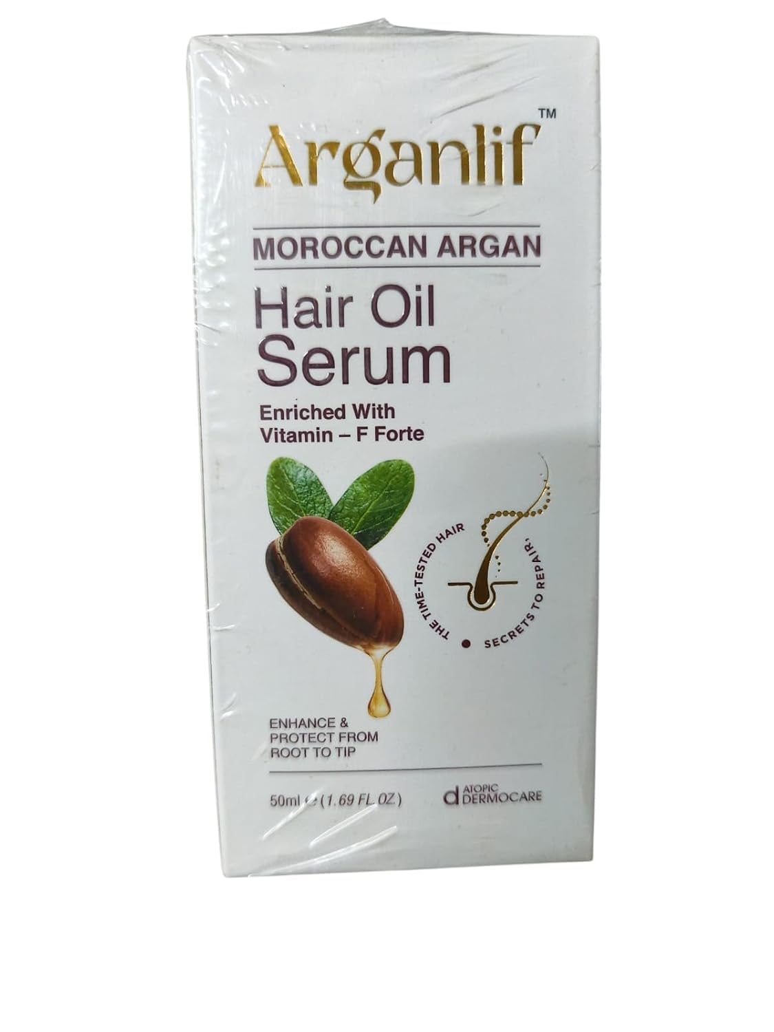Arganlif™ Moroccan Argan Hair Oil Serum with Vitamin-F Forte 50ml | Vitamin-F Forte, Moroccan Argan Oil, Hair Serum, 50ml-image-12