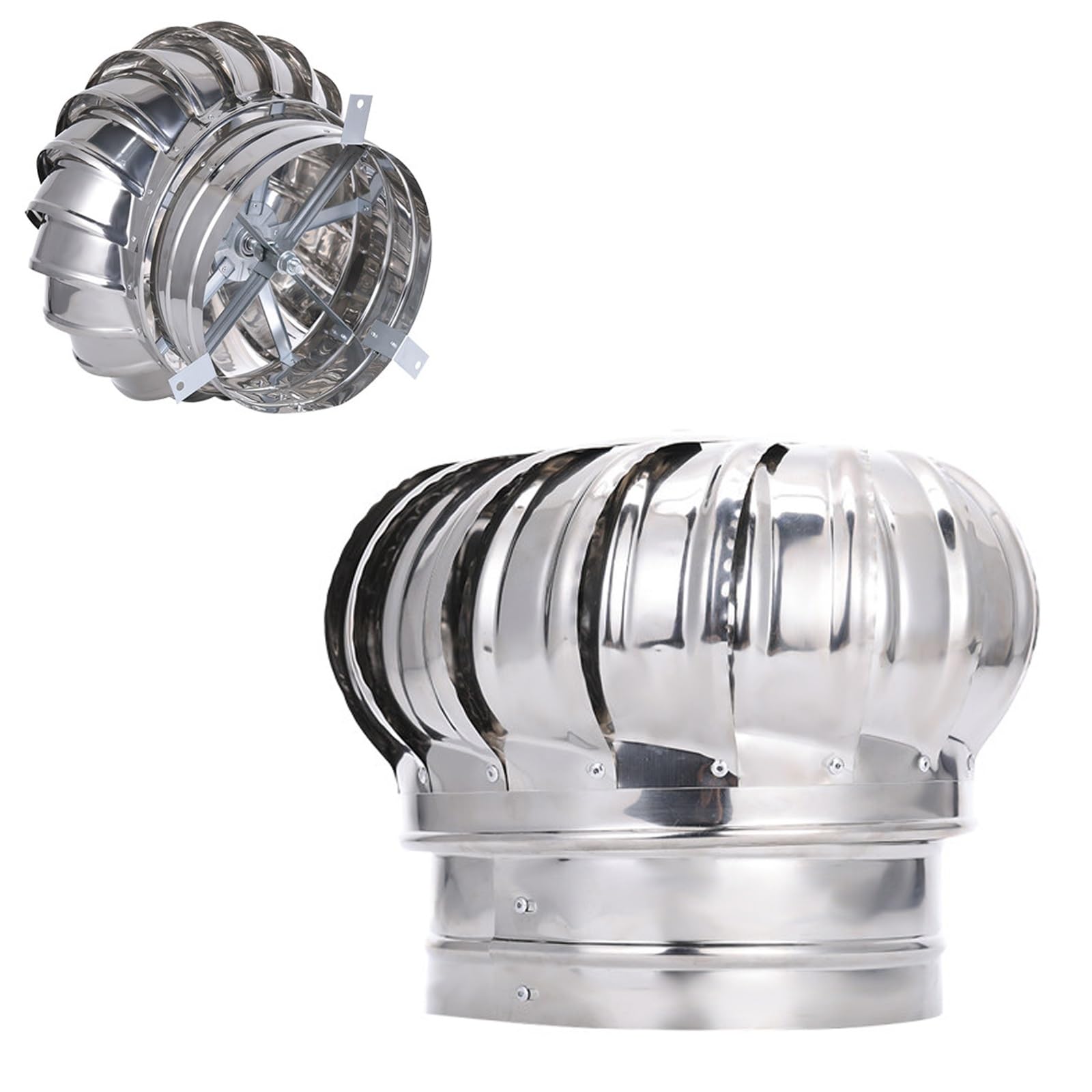 Tapa turbina ventilación de techo 150mm en acero inoxidable 304 impermeable