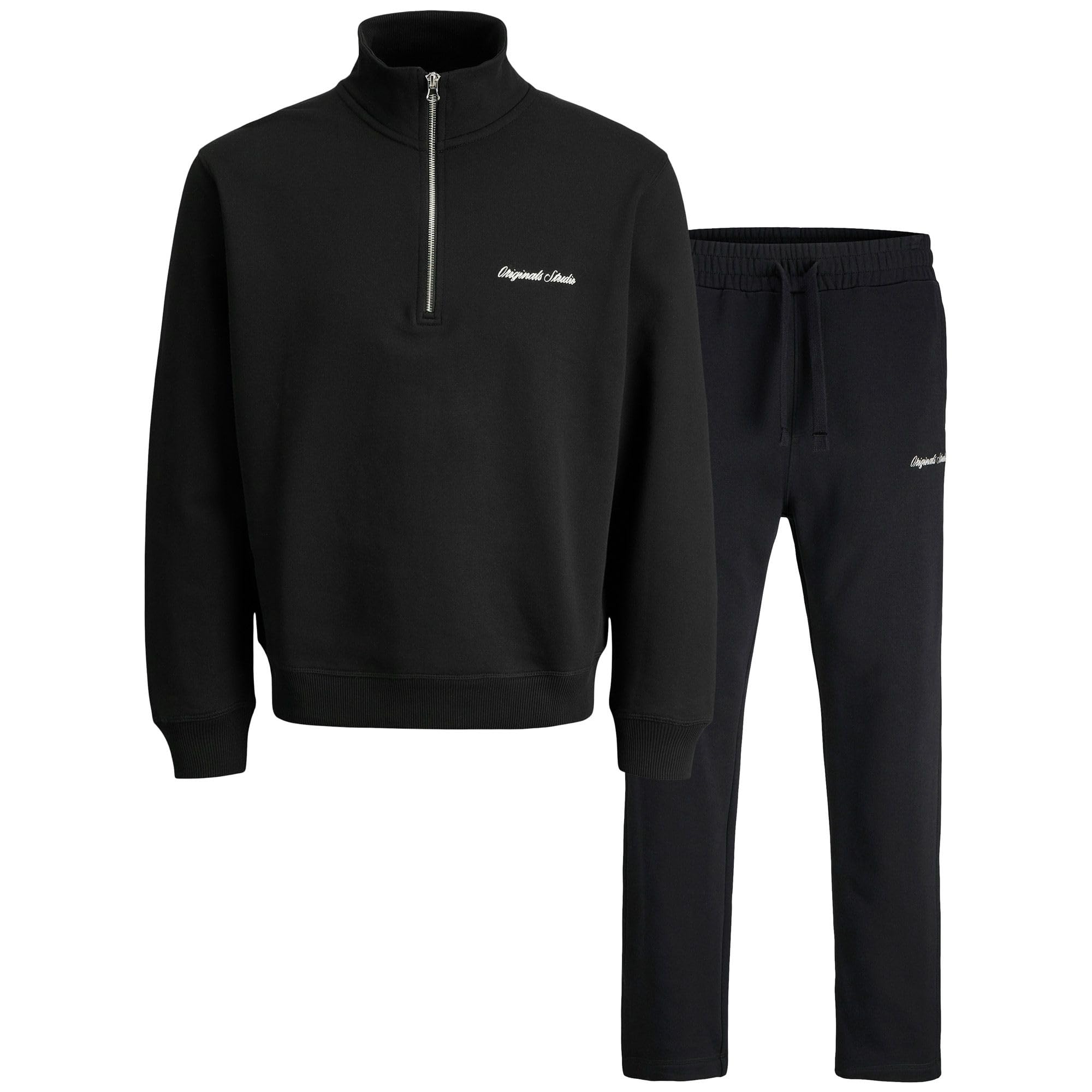 JACK & JONES Jornorrebro Emb Sweat High Neck Setpk Mp, black, XL