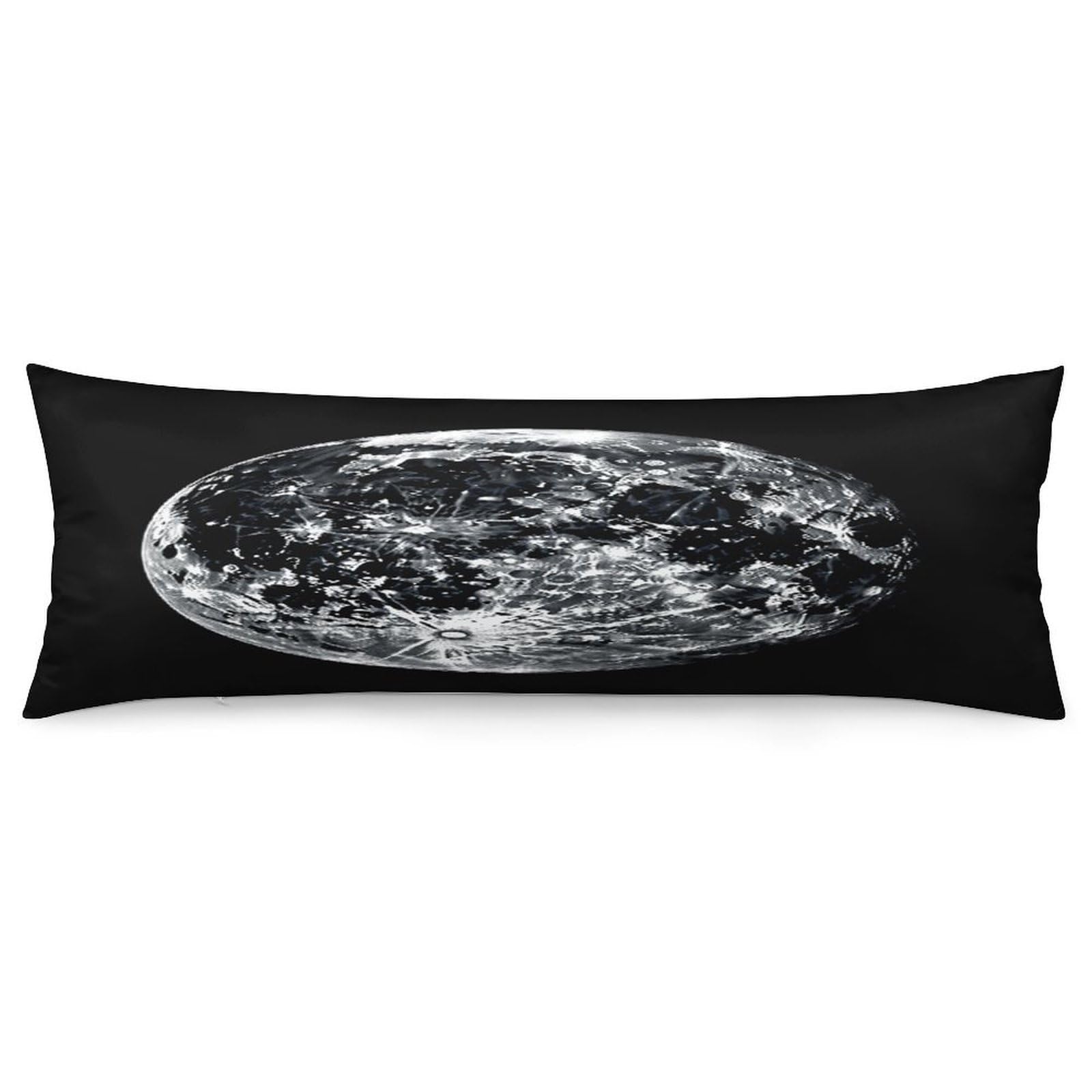 Moon Body Pillow Cover Long Body Pillow Pillowcase with Hidden Zipper Ultra Soft Polyester Pillow Cases Breathable & Silky Long Pillows Case Cover 19x53 in