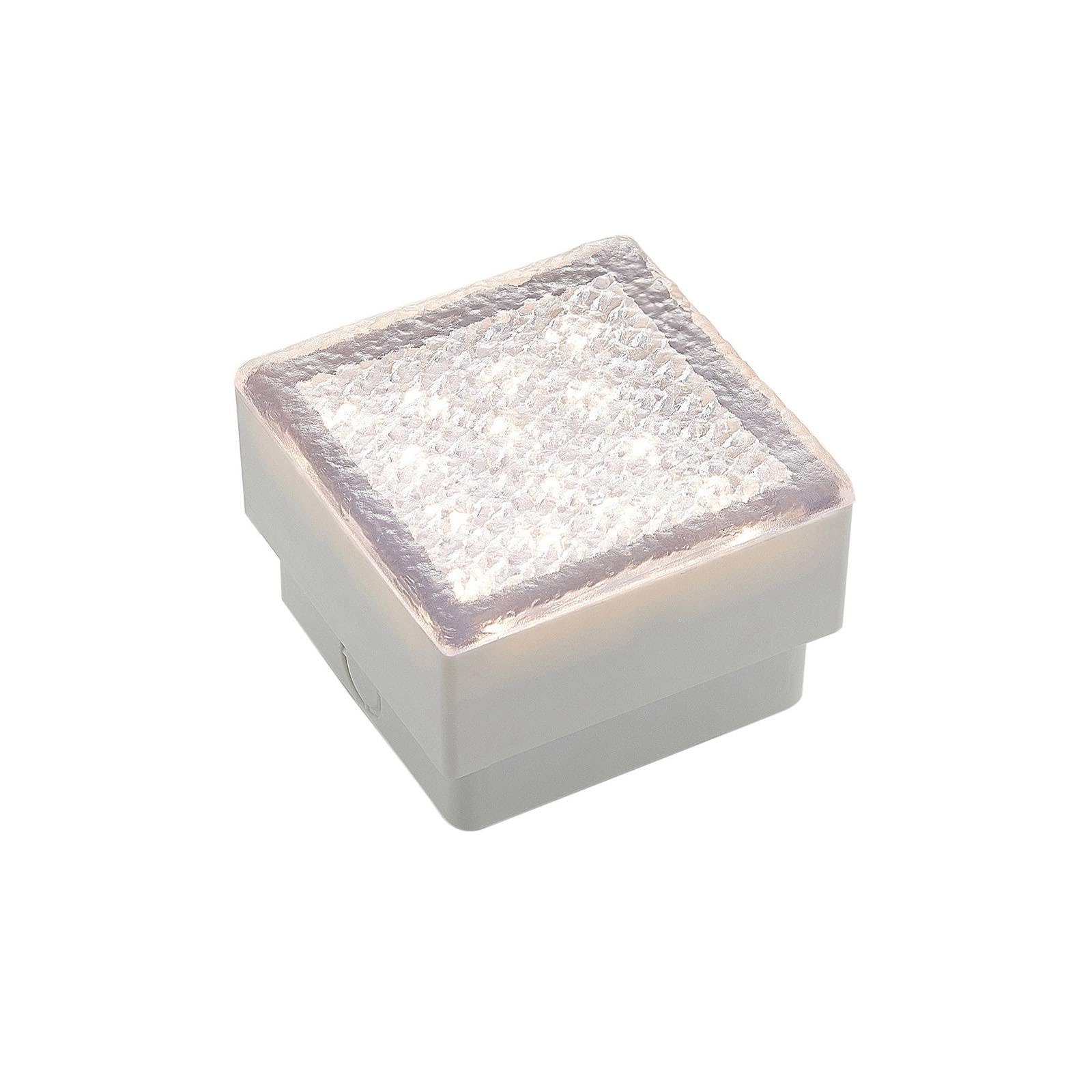 PRIOS LED Bodeneinbauleuchte Ewgenie – wasserdicht, IP67, 16-flammig, Transparent