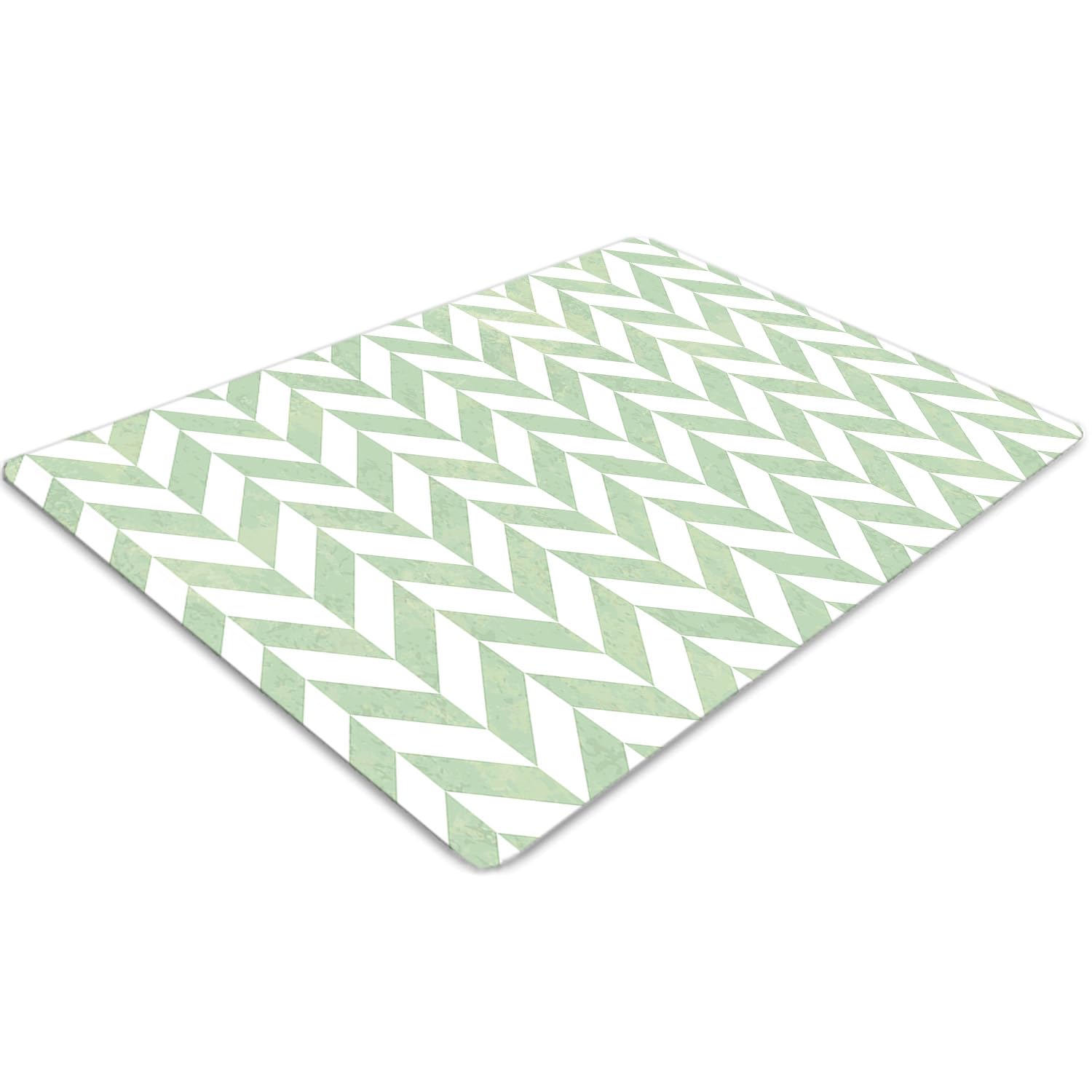 Tapis de chaise 120x90 cm rectangulaire en PVC antidérapant à motif marocain