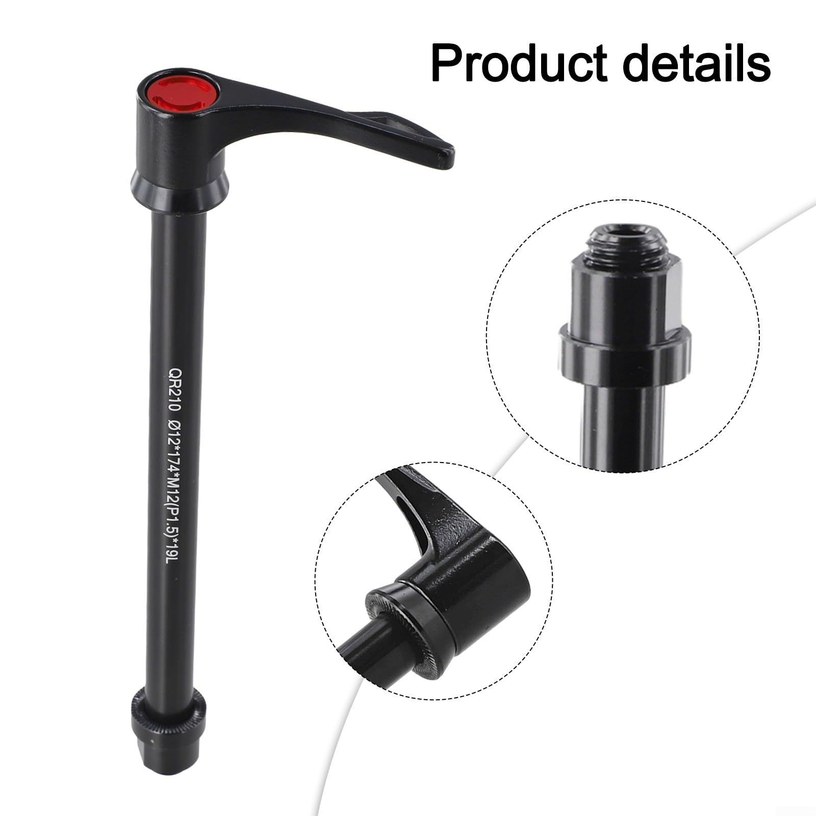 Leva dell'asse passante 12 x 142 mm a sgancio rapido in lega di alluminio per bici da strada e mountain bike