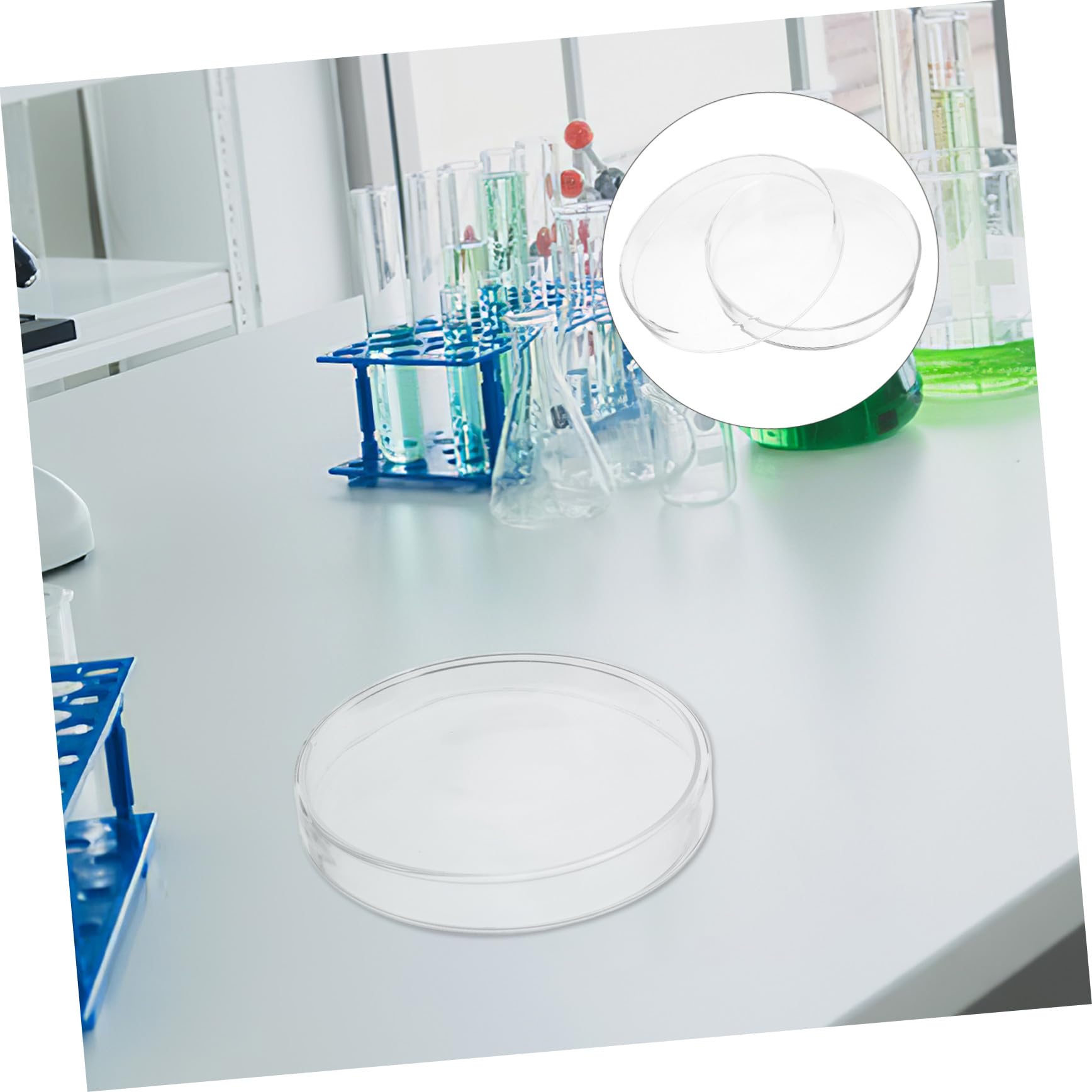 Alipis Glas-petrischale Mit Deckel Transparentes Borosilikatglas Verdickte Kulturschale Für Labor Mikrobiologische Studien Hohe Festigkeit Bei Temperaturen