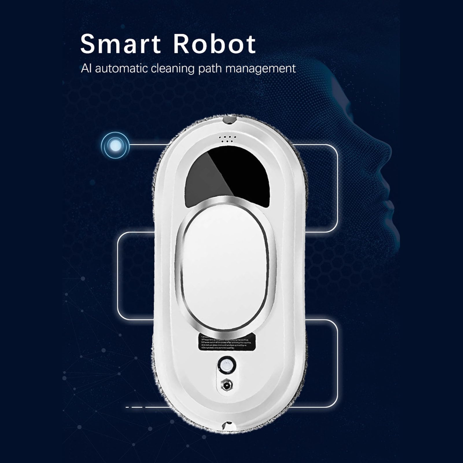 Amazon | 窓掃除ロボット、5600Paの強力な吸引力を備えた窓掃除