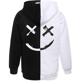 Herren Bunt Hoodie Baumwolle Kapuzenpullover mit Taschen Hoody