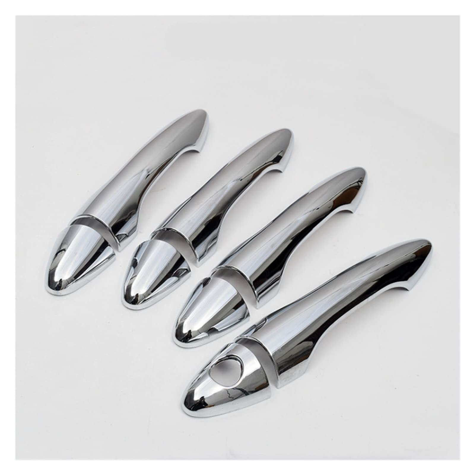 Rinkteea One Color Exterior Car Door Handle For Hyundai Ix35 For Tucson 2009-2014 Chrome Car Door Handle Cover Trim Sticker