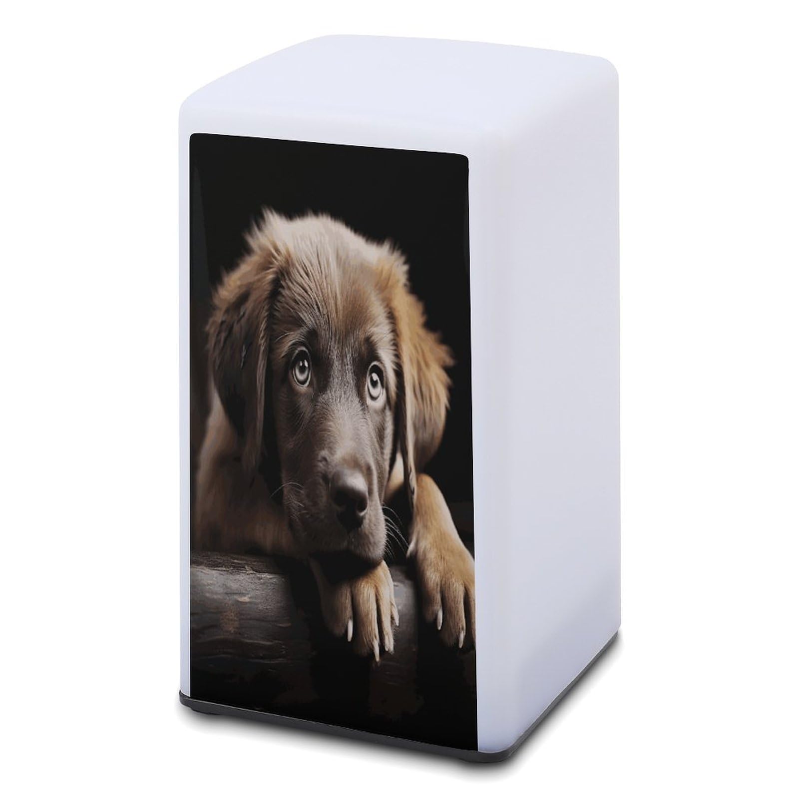 JTREHY Small Puppy Table Lamp for Bedroom Minimalist Nightstand Lamp Waterproof Eye Caring Table Lamp Modern Bedside Table Lamp for Living Room Bedroom Office