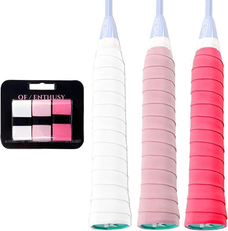 Overgrip de tenis/bádminton, paquete de 3 cintas de agarre para raqueta, agarre absorbente de sudor para bádminton, pádel, Pickleball, tenis