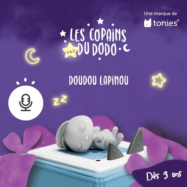 Tonie Figurine Doudou Lapinou – Berceuses Classiques Et Sons De La Nature – 90 Min De Contenu – Dès 3 Ans – Toniebox Vendue Séparément