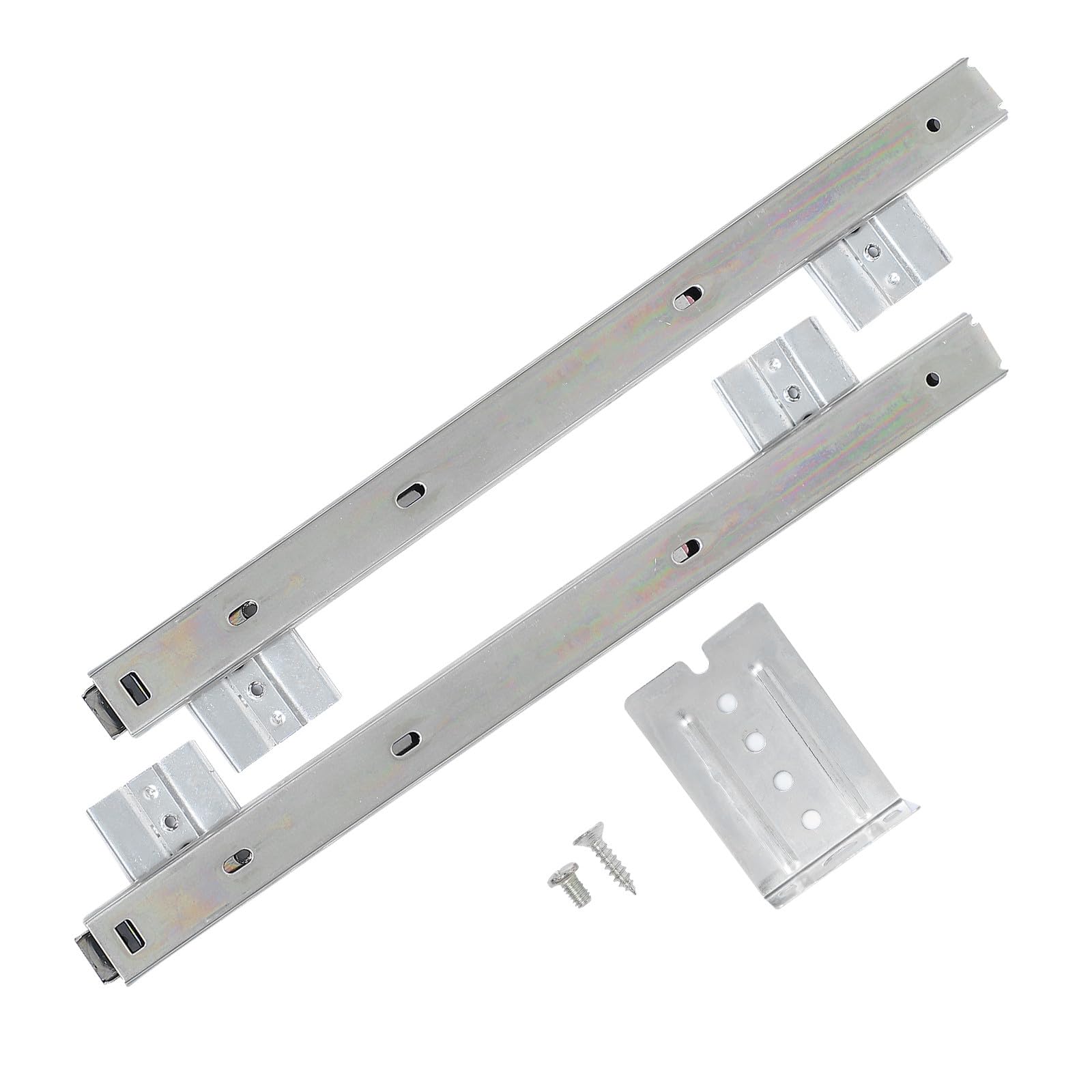 Deslizadores para teclado FUOYLOO de acero ajustable para bandeja de escritorio de oficina