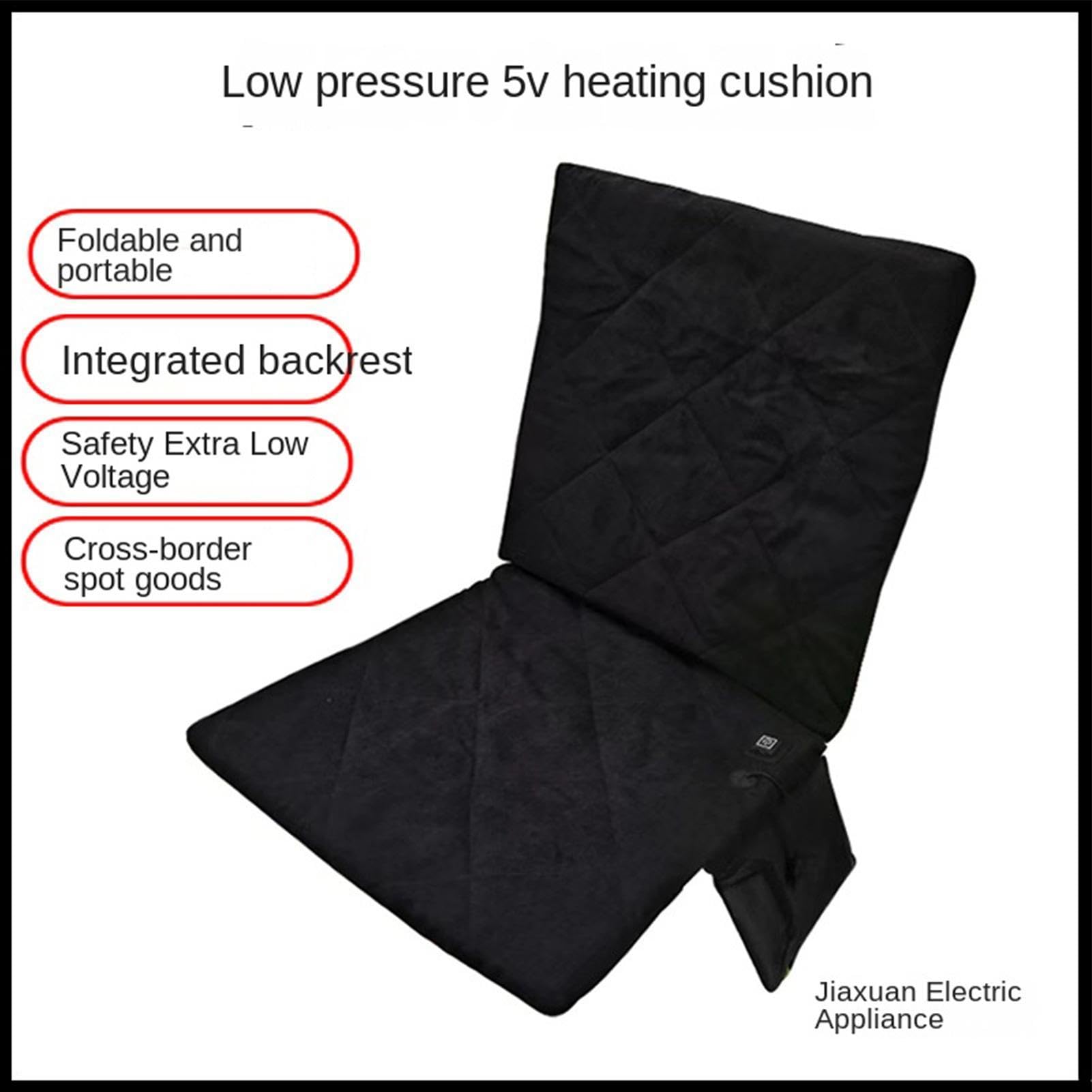 Almohadilla Térmica para Silla de Oficina Calentadora Plegable De 3 Niveles | Cojín Calefactable para Estadio, Gradas, Conciertos, al Aire Libre, Pesca, Camping y Hogar