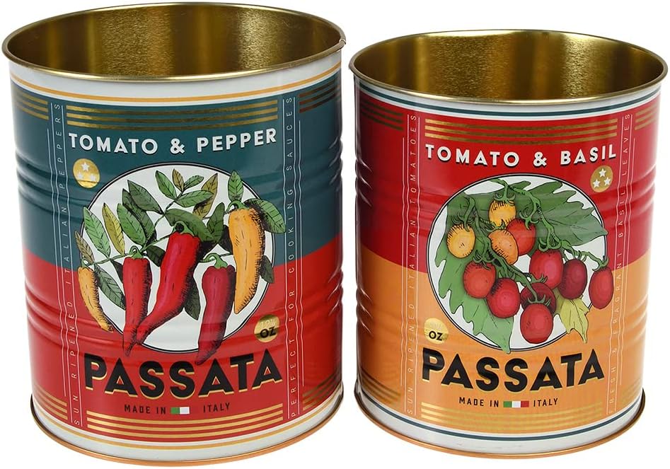 Medium Passata storage tins (set of 2)