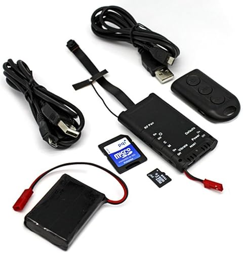 ley grado profesional Covert pv-dy10i DIY de vigilancia de vídeo cámara oculta w/DVR & WiFi visualización remota – Audio Vigilancia de vídeo