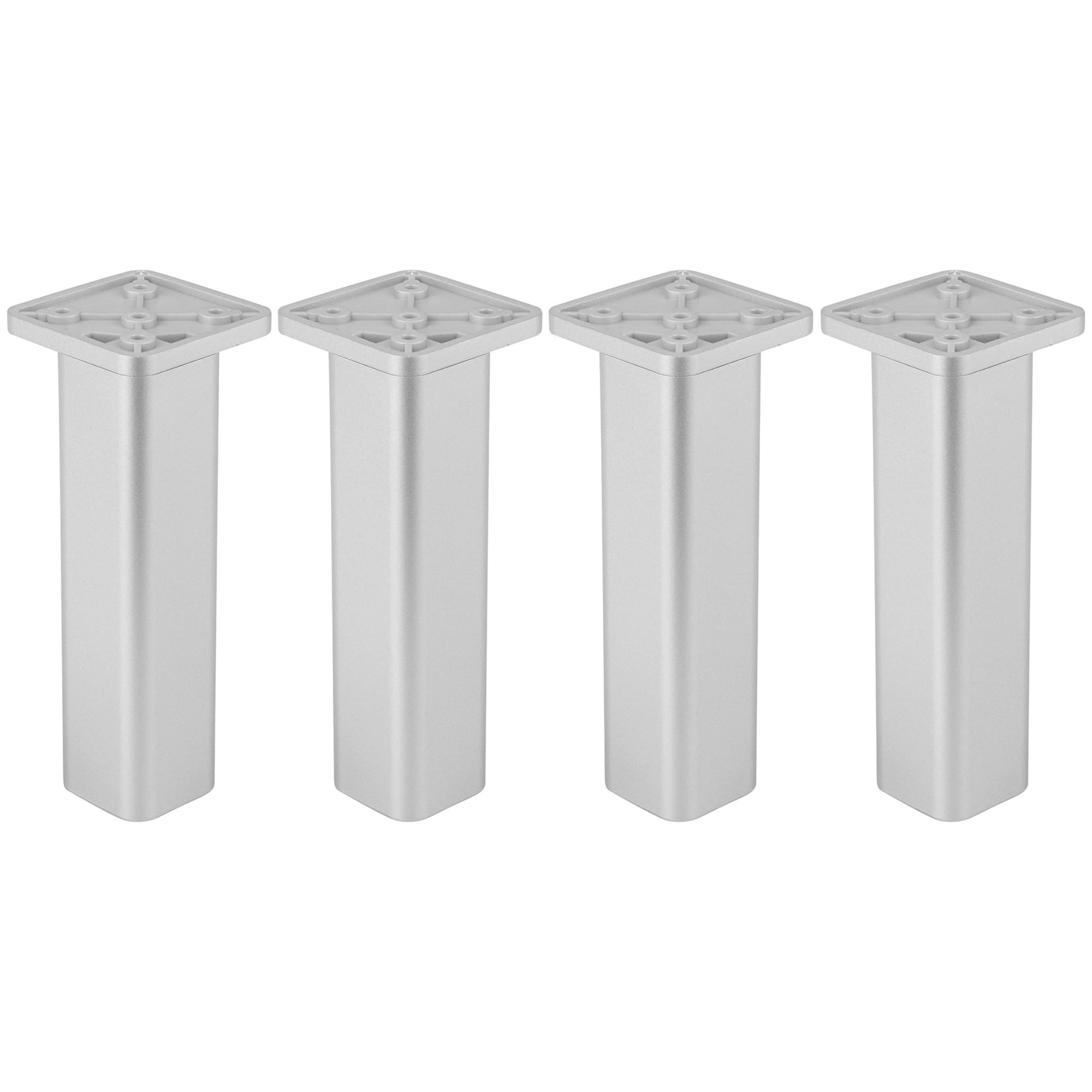 Pied de meuble plastique 38x38 support universel canapé armoire cuisine gris 4 pièces