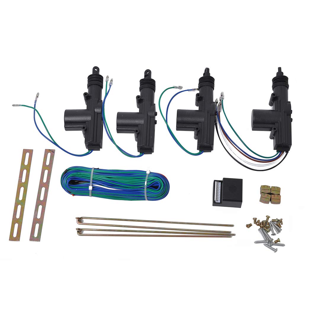 Outgeek Power Door Lock Actuator Kit 2 Wires & 5 Wires Auto Locking