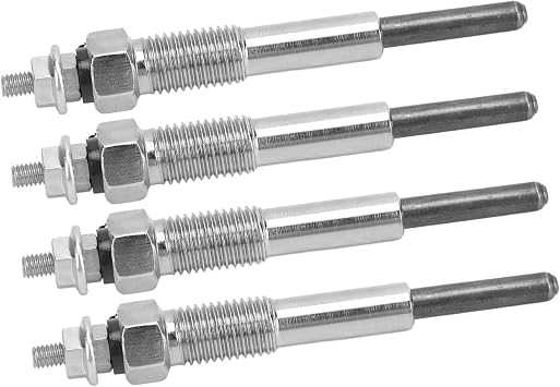Heater Glow Plug 4Pcs Engine Glow Plug ISUZU C240 C190 C201 C221 4BA1 D500 4FA1 12V High Compatibility, Long Lasting Performance High Compatibility Glow Plug Removal Tool