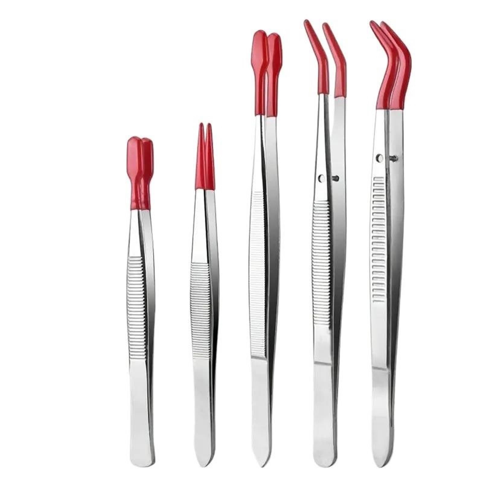 Set di pinzette rivestite in gomma da 1/5 pezzi