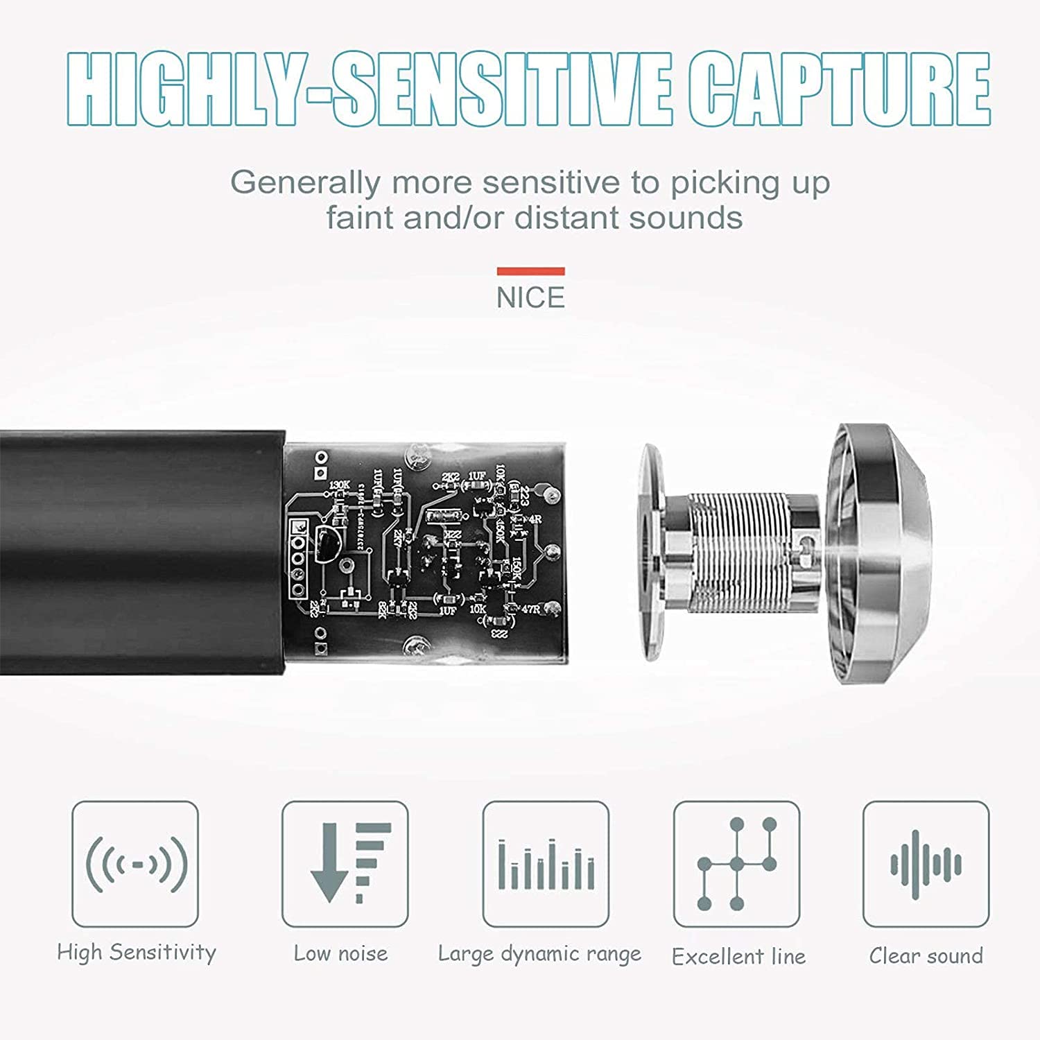 Pacchetto Microfono a condensatore, Scheda Audio Live con Effetti e Cambia Voce, Microfono cardioide con Braccio a Forbice con Sospensione Regolabile, Mini Mixer Audio con Effetti sonor
