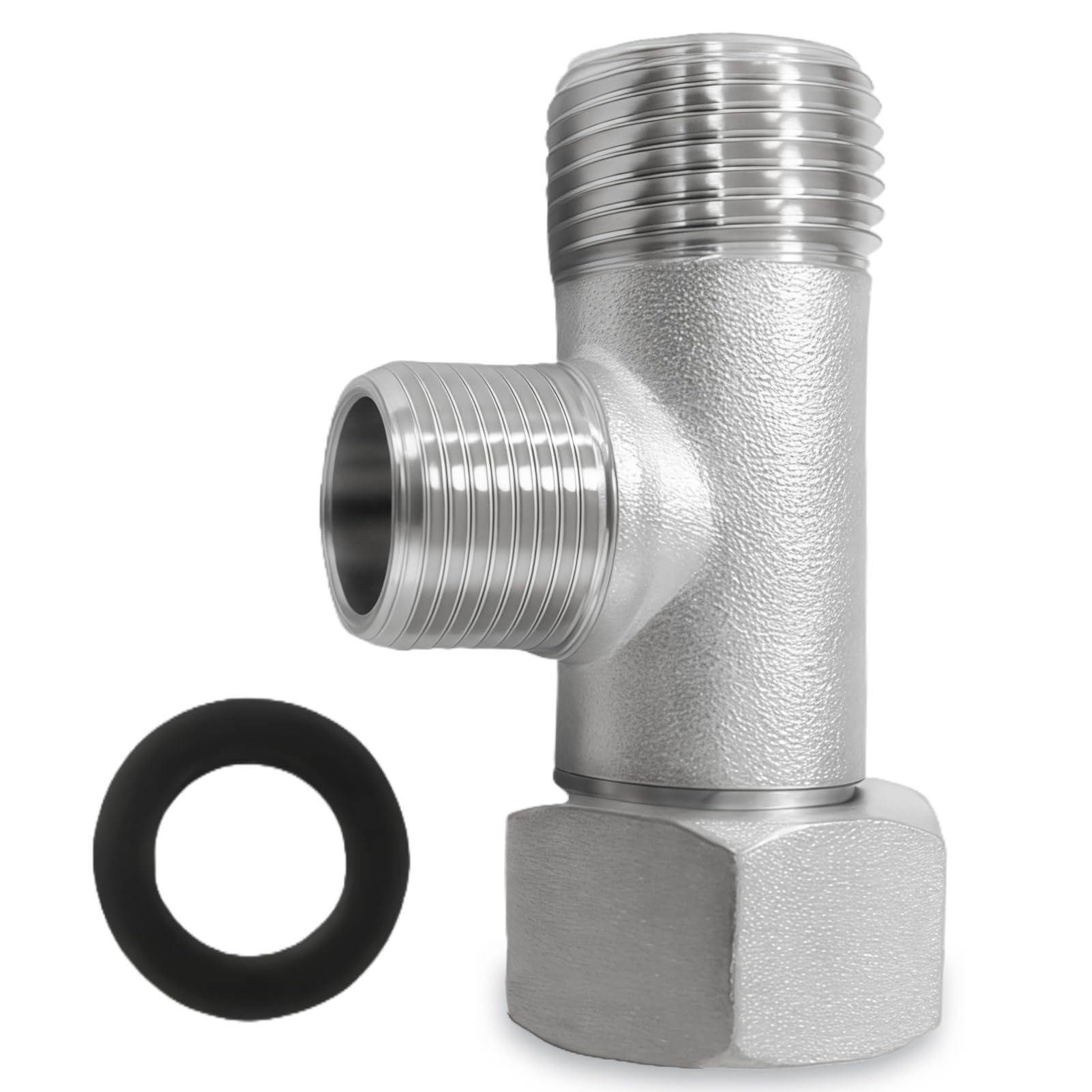 3-Way T Shape Adapter 3/8 Inch, Brass Connection Tee Valve with Chrome Plating, Durable Splitter for Corner Valves, Toilet, Washing Machine, Shower, and Kitchen