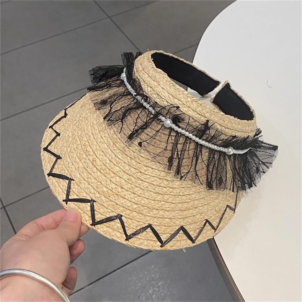 Casquette Visière Chapeau de Plage d'été for Femme, Protection Solaire for Le Visage