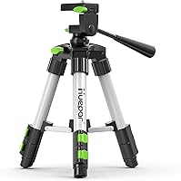 Vista 1 de Huepar TPD05 19.7" Lightweight Aluminum Tripod-Mini Portable Adjustable Tripod for Laser Level and Camera, with 3-Way Flexible Pan Head and Bubble