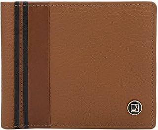 da milano RFID Protected Leather Wallet for Men with Card Slot - Brown-picture-34