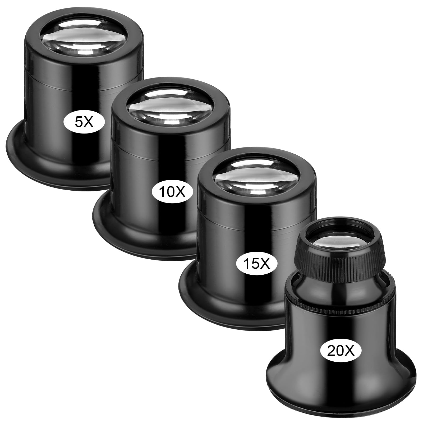 Juweliers Loep, 20X Sieraden Loep Lens, Horlogemaker Eye Vergrootglas voor Sieraden Munt Stempel Textiel Diamant Repareren