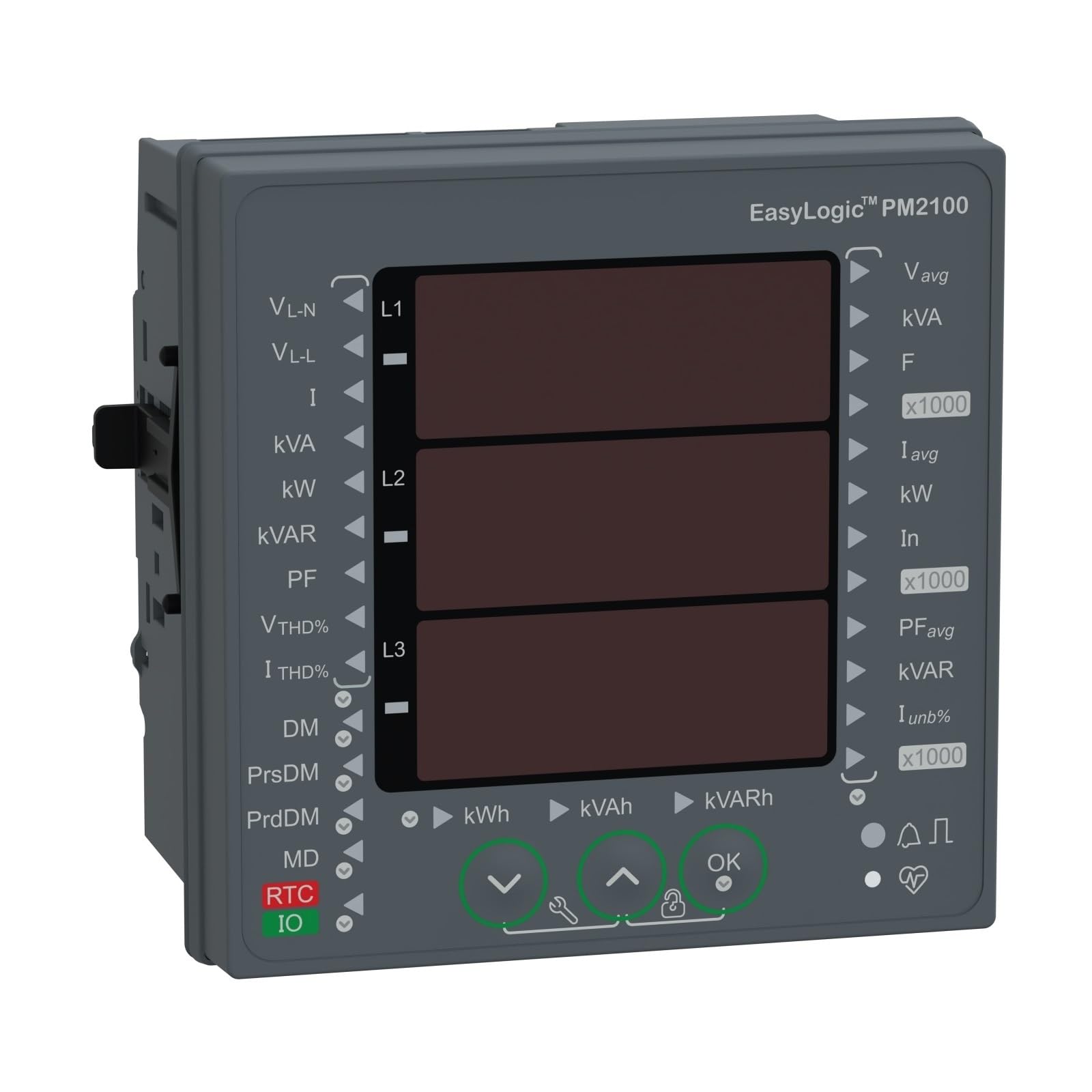 METSEPM2125C2DI2RO EasyLogic PM2125, Power Meter + Digital I/O, up