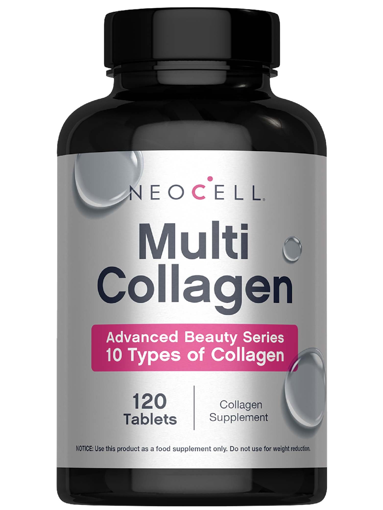 NeoCell Super Multi Collagen Peptides 120 Tablets 10 Types of Collagen Skin Hair and Nails Beauty Supplement For