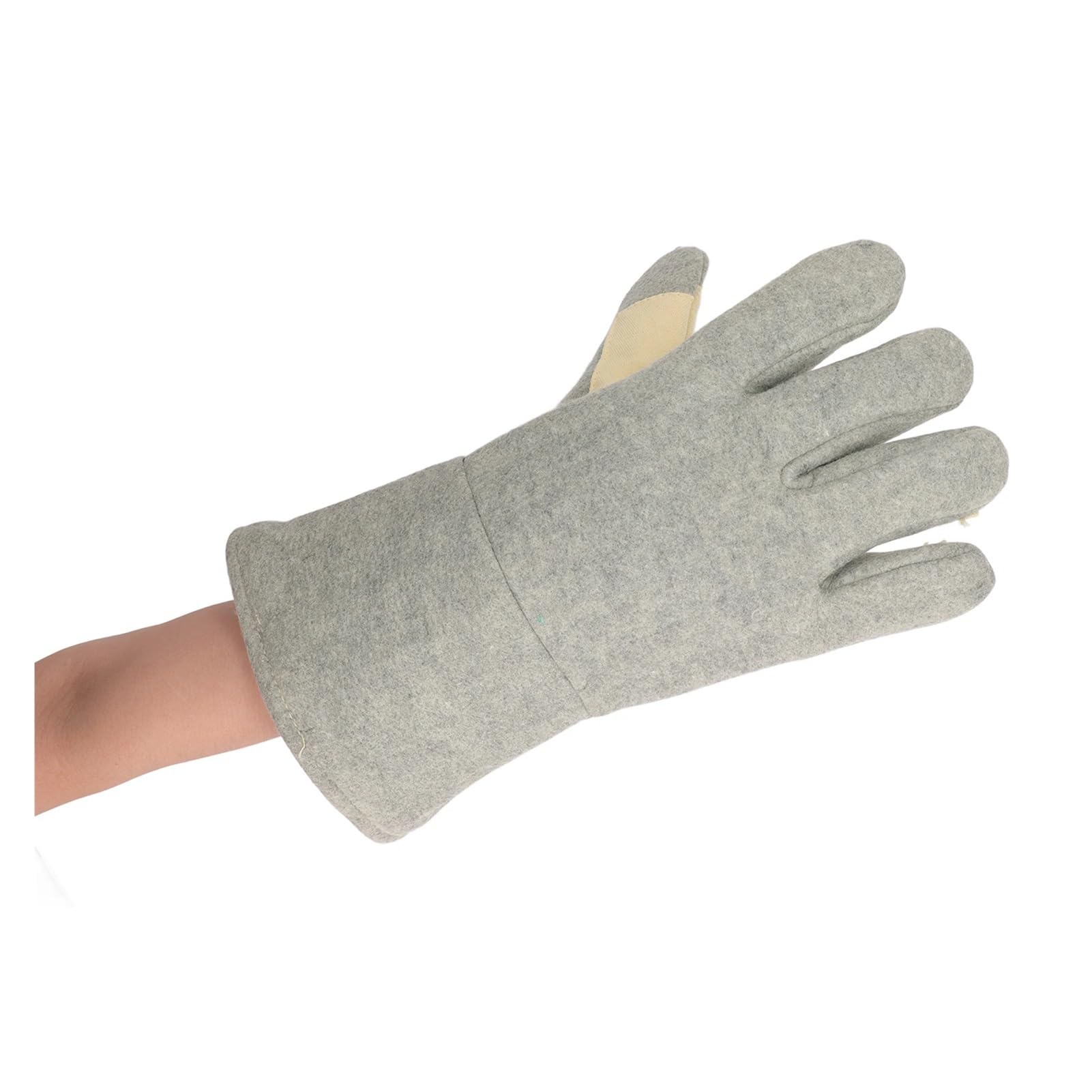 ZK30 1 Pair Heat Resistant Gloves Separate Fingers Hot Proof Mitts Tool for Working Welding luvas de soudure