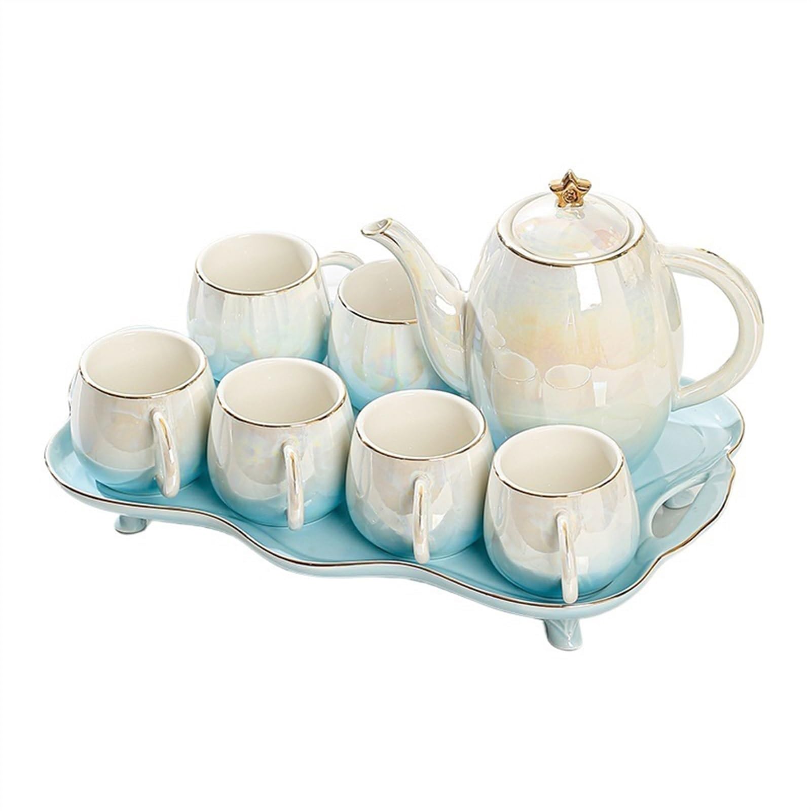 Service à thé carafe en céramique pour ne plus renverser vos boissons au salon