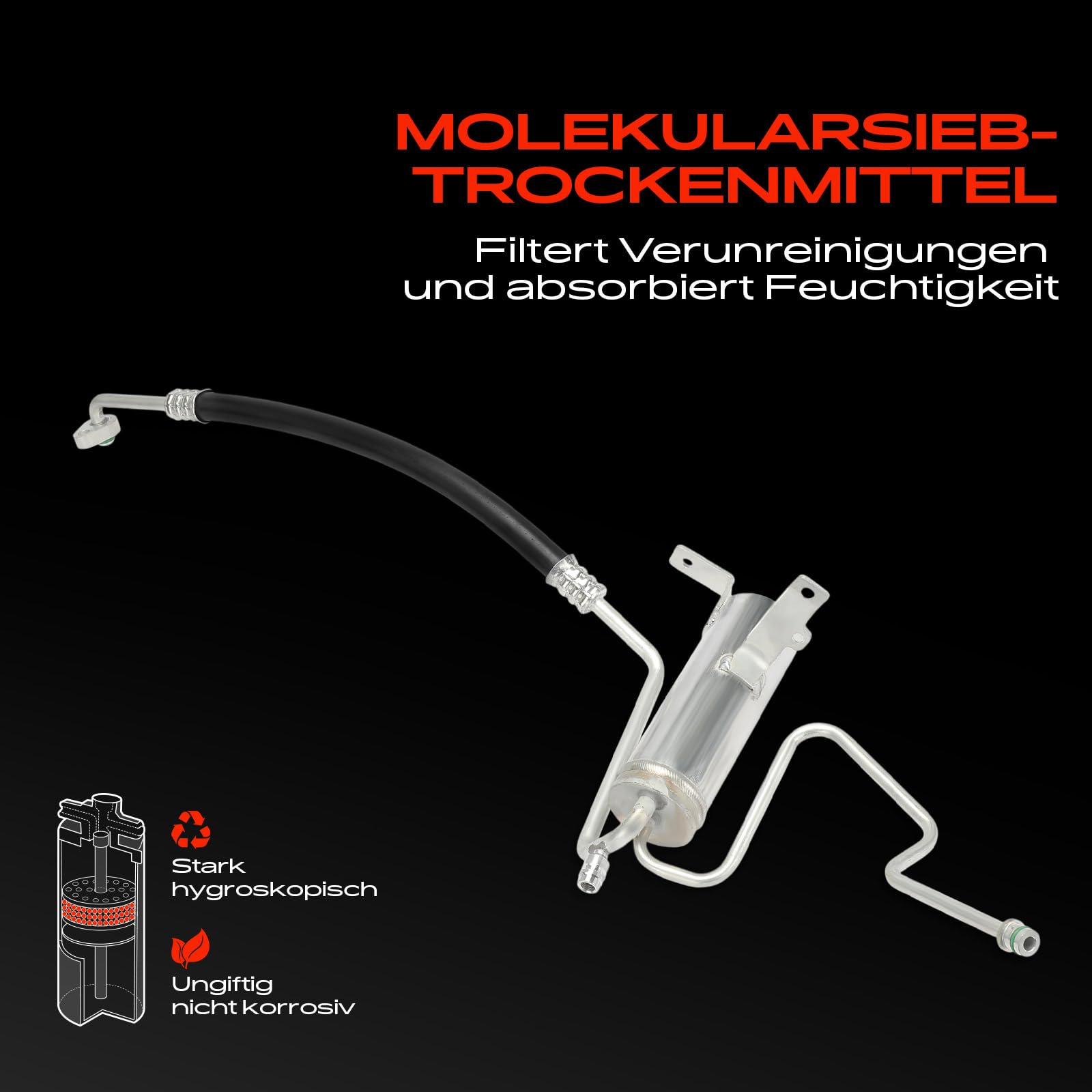 Frankberg Secador Sistema de aire acondicionado Compatible con Grand Cherokee II WG WJ 1999-2005 Replace# 55116560AF,707024