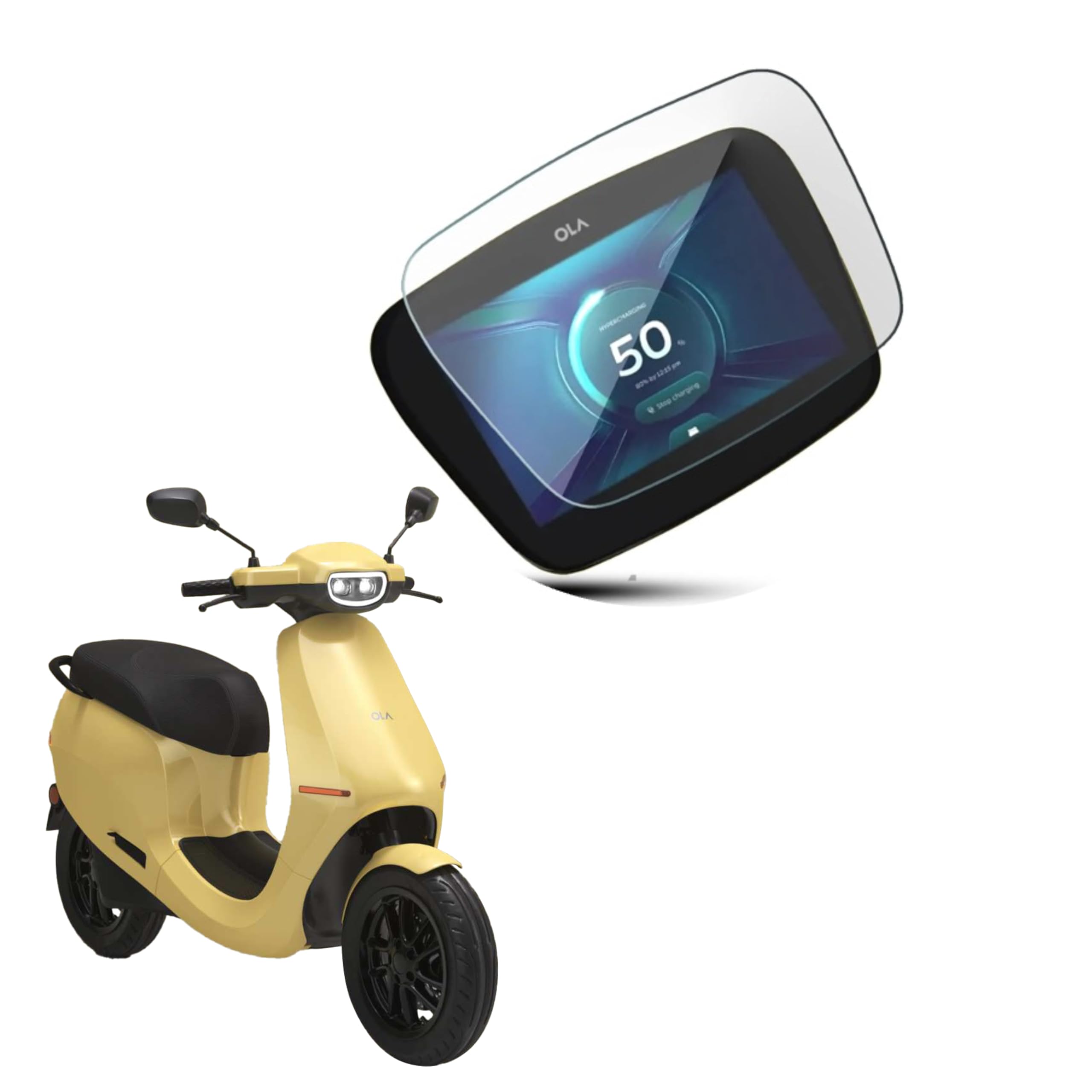 MAHABIR Digital Meter Console Screen Protector Guard Compatible with S1 and S1 Pro Electric Scooter with Dry and Wet Wipes