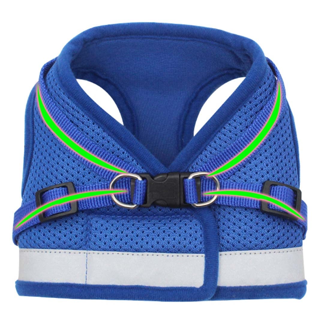 Kuber Industries Dog Chest Harness with Nylon Leash I No Pull, Soft Padded and Breathable Dog Vest I Adjustable, Reflective I Easy Control Dog Chest Belt I (Medium, Blue) (B0BLSXSKFS) Amazon Price History, Amazon Price Tracker