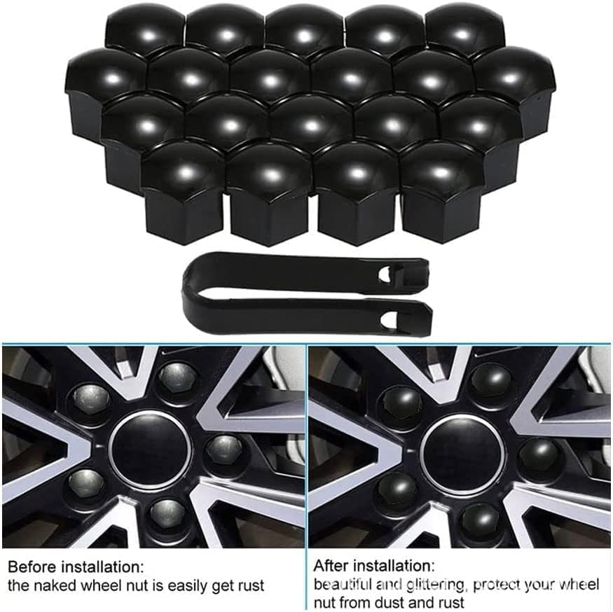 YJTYC 20 Pièces Cache Ecrou Pour Porsche 718 Boxster (982), Capuchons Protection Antipoussière Pour écrous De Roue Accessoires Boulon D'écrou