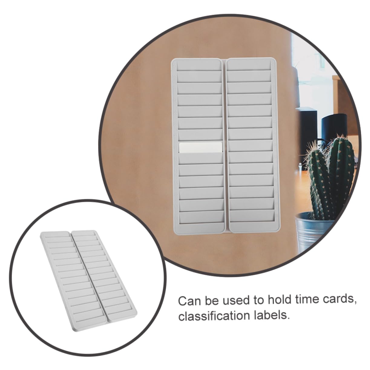 Porta Cartellini Da Parete VILLCASE, Organizer A 10 Slot Per Schede Presenze E Tessere, Robusto E Pratico Per Ufficio, Scuola E Magazzino