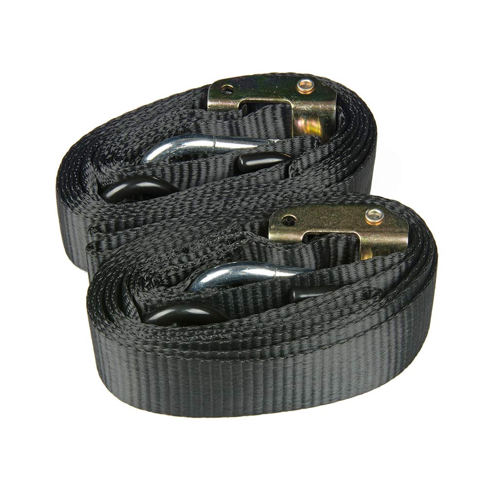 Yuoneiy Heavy Duty Soft Loop Tie Down Straps (4PK) 1.5 Inches 18 Inches 10,000 LBS Breaking Strength Soft Tie Downs For Motorcycle, ATV, UTV, Bicycle And Trailer