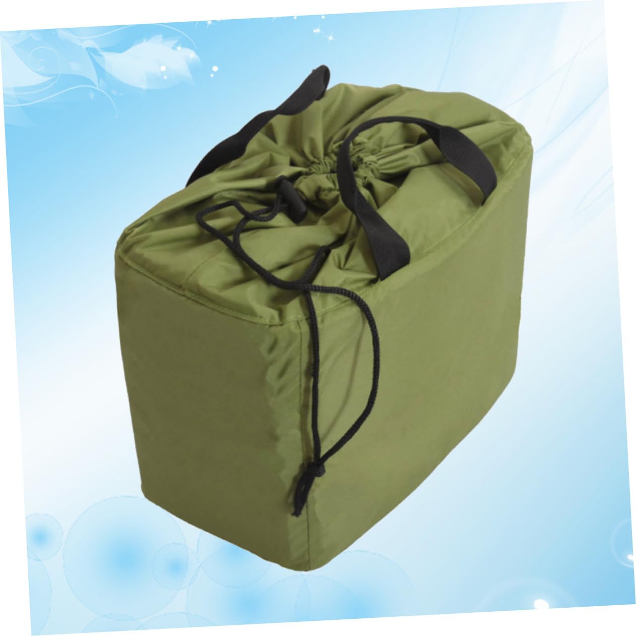 Bolsa Acolchada para Cámara Réflex, Inserto de Nailon Verde Cordón | Objetivos y Accesorios, Uso en Almacenamiento y Viaje, Formato Portátil Cierre de Cuerda